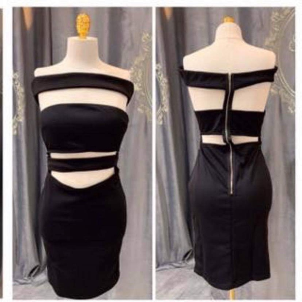 Black clubbing dress